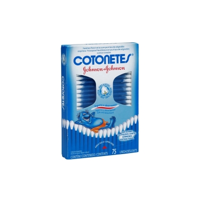 Hastes flexiveis cotonetes, 75un