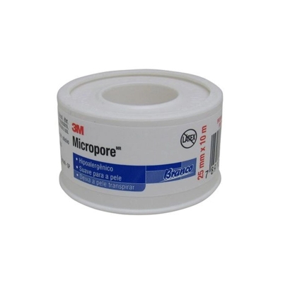 Esparadrapo micropore 3m, branco 25x10