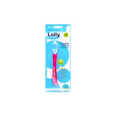 Colher lolly, silicone oceano rosa 7115-01