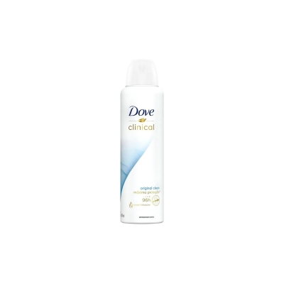 Desodorante aerosol clinical dove, 150ml original clean fem