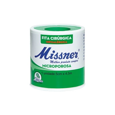 Esparadrapo microporoso missner, 5cmx4.5m