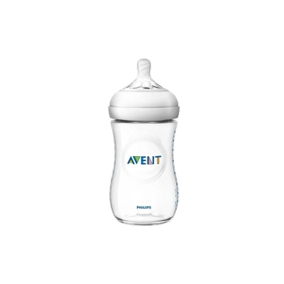 Mamadeira petala avent, 260ml transparente 03317