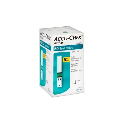 Tiras accu chek, 50un active