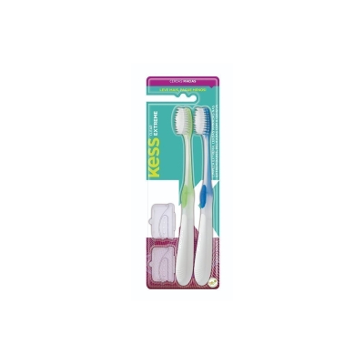 Escova dental kess, macia c/ protetor cerdas ref2092