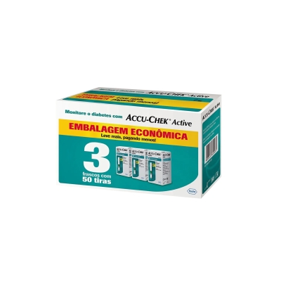 Kit tiras accu chek, 150un active