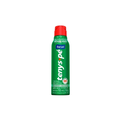 Tenys pe aerosol, 150ml canforado jato seco