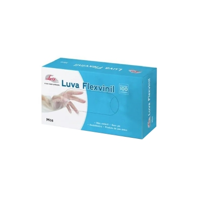 Luva flexvinil luvix, s/ po m