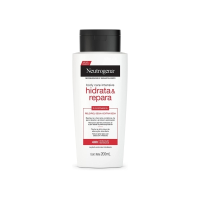 Hidratante corporal neutrogena, 200ml hidrata e repara