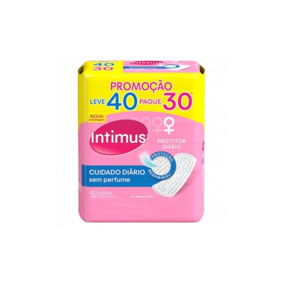 Absorvente intimus, 40un days cuidado diario s/ perfume