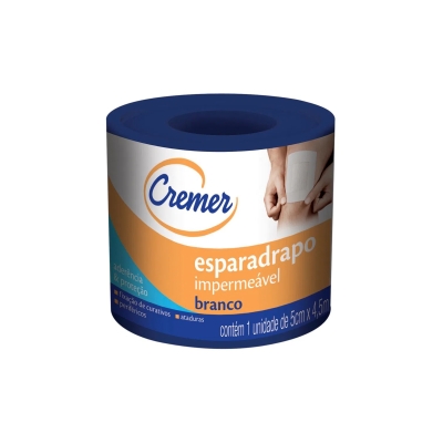 Esparadrapo cremer branco, 5x4.5m