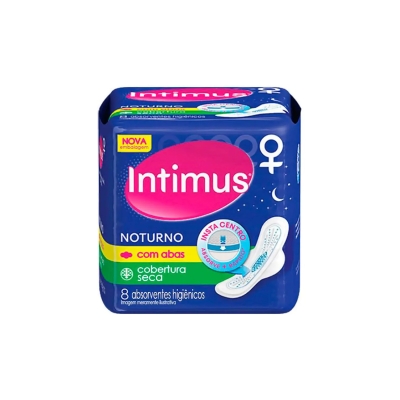 Absorvente intimus, 8un seca noturno c/ abas