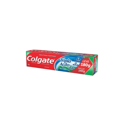 Creme dental colgate, 180gr tripla acao menta original