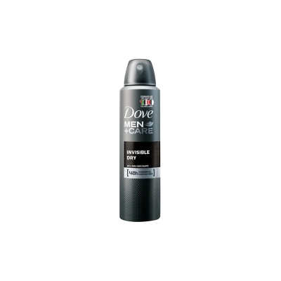 Desodorante aerosol dove, 150ml invisible dry men