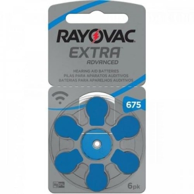 Bateria rayovac auditiva, 675 6un implant