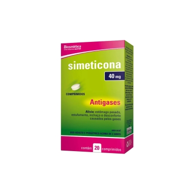 SIMETICONA 40MG BIOSINTETICA 20 COMPRIMIDOS