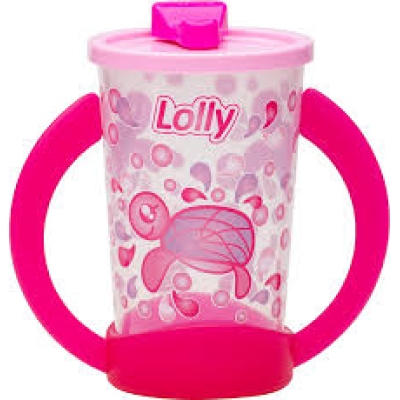 Copo lolly, 350ml c/ alca oceano rosa 7106-01