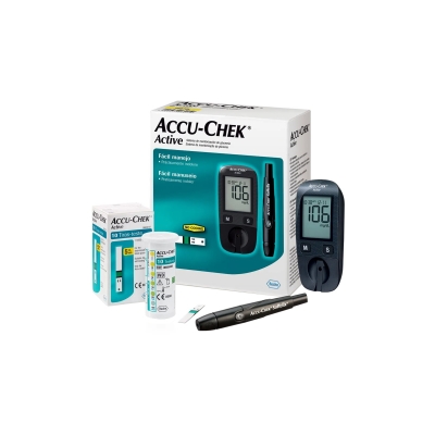 Kit accu chek, monitor+tiras 50un guide me