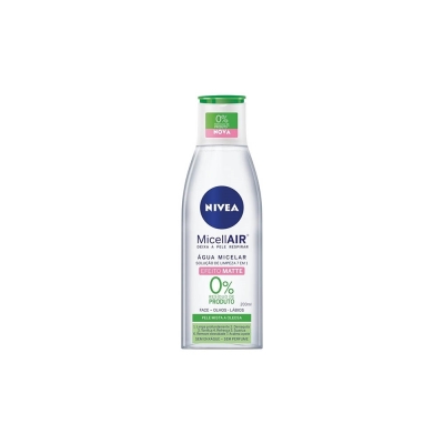 Agua micelar nivea, 200ml efeito matte