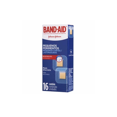 CURATIVO BAND-AID PEQUENOS FERIMENTOS 16 UNIDADES