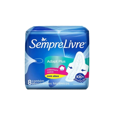 Absorvente sempre livre, 8un suave adapt c/ abas