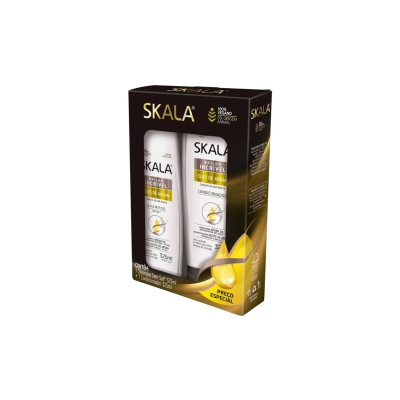 Kit shampoo+condicionador skala, 325+325ml oleo argan