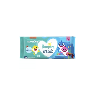 Lenco umedecido pampers, 48un splash