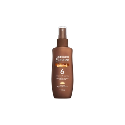 Bronzeador cenoura bronze, 110ml fps6 oleo spray 