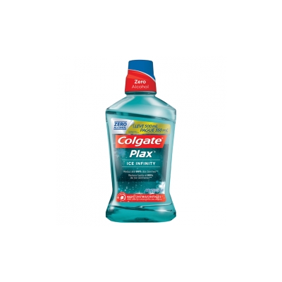 Enxaguante bucal colgate plax, l500p350ml ice infinity