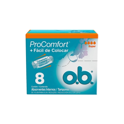 Absorvente interno ob, 8un pro comfort super