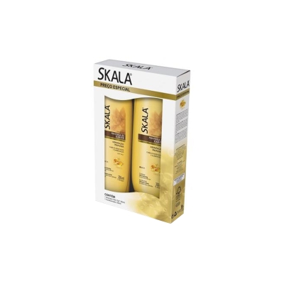 Kit shampoo+condicionador skala, 350+350ml manteiga karite