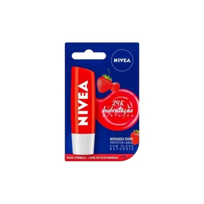 Hidratante labial nivea, 4.8gr morango