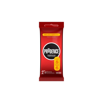 Preservativo prudence, 6un l8p6 lubrificante