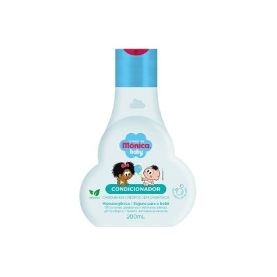 Condicionador turma monica, 200ml cabelinhos crespos s/ embaraco