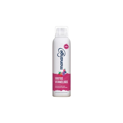 Desodorante aerosol monange, 150ml frutas vermelhas