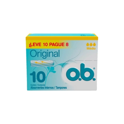 Absorvente interno ob, 10un medio