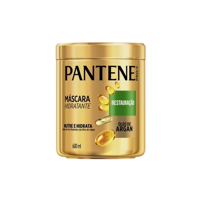 Creme tratamento pantene, 600ml restauracao