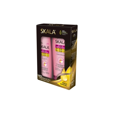 Kit shampoo+condicionador skala, 325+325ml ceramidas