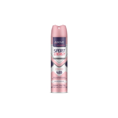 Desodorante aerosol above, 150ml sport energy feminino