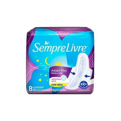 Absorvente sempre livre , 8un seca noturno c/ abas