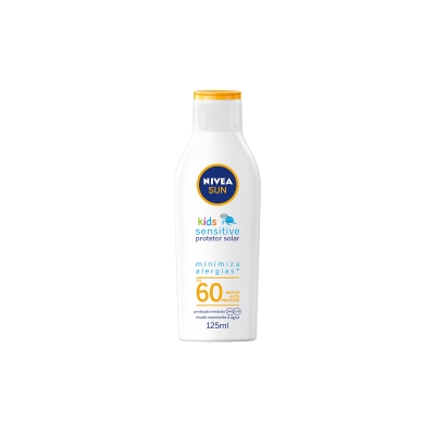 Protetor solar kids nivea, fps60 125ml sensitive